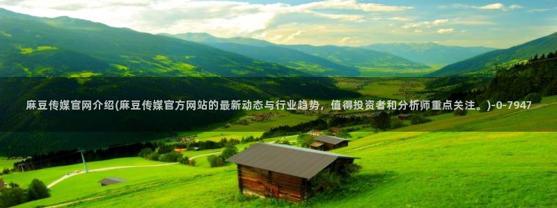 麻豆传媒官网前女友：麻豆传媒官网介绍(麻豆传媒官方网站的最新动态与行业趋势，值得投资者和分析师重点关注。)