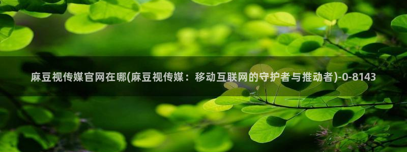 麻豆传媒官网小蝌蚪