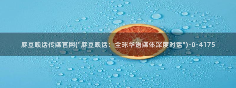 麻豆眏画传媒官网