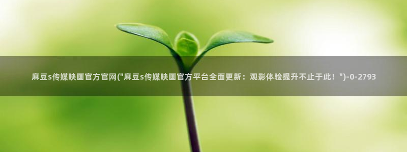 麻豆传媒台湾官网：麻豆s传媒映画官方官网(\
